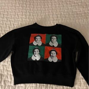 Black Graphic Sweatshirt